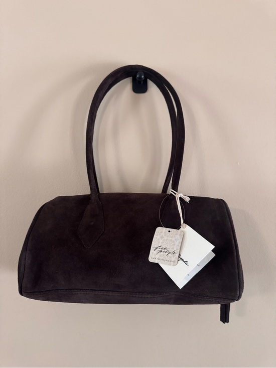 Free People Handbags - Free People Dark Brown Sierra Suede Shoulder Bag